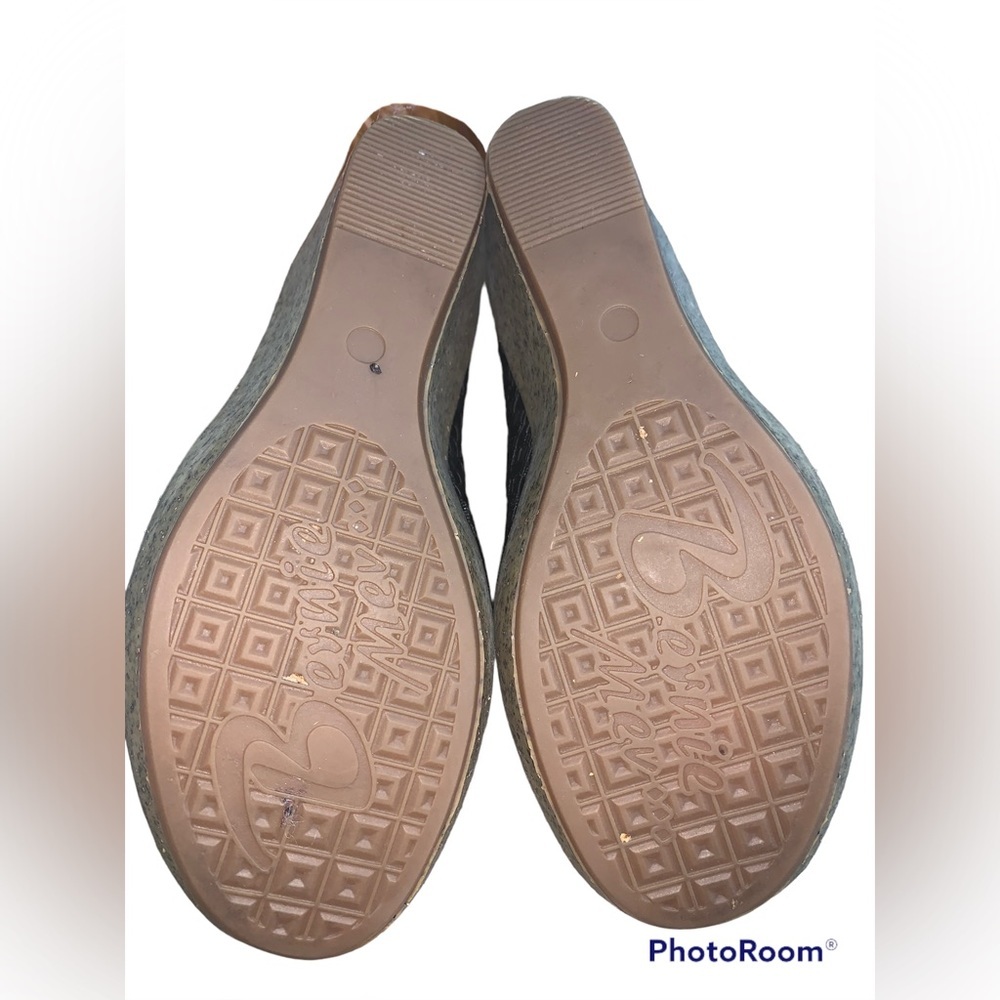 Bernie mev. Black Wedge slip on shoes - Picture 3 of 5